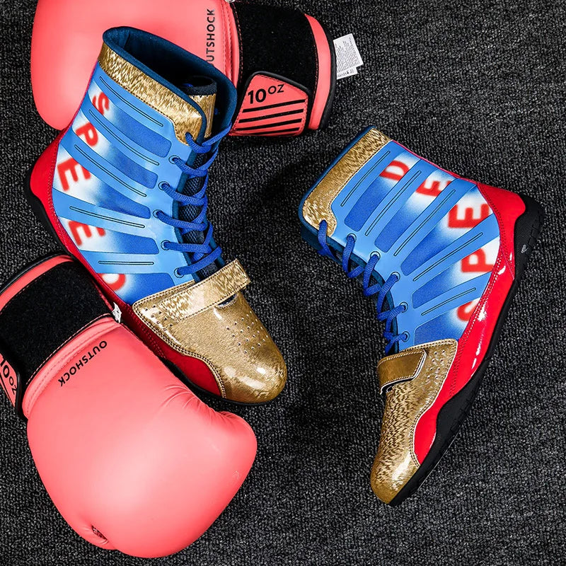 Lexsan Training Wrestling Shoes Men Female Fitness Boxing Mesh Zpaxo 23-3 1 47