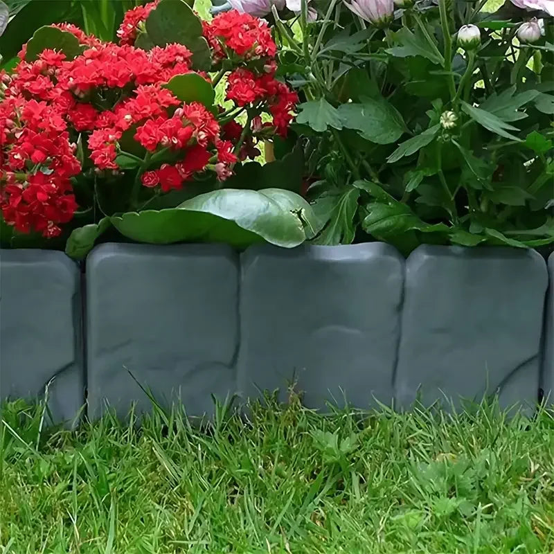 5pcs Foldable Plastic Garden Fence - Landscape Border for Yard, Lawn, Autumn Decor | Easy Install Outdoor Divider for Vegetable Zpaxo