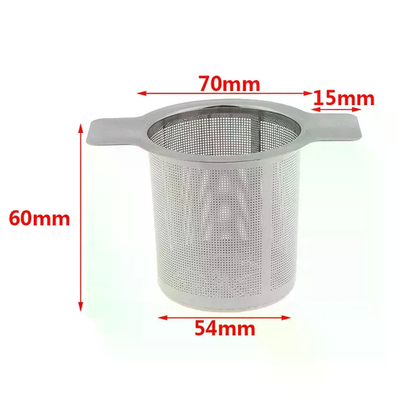 Strainer Loose Leaf Filter Withoutlid Stainless Steel Mesh Tea Zpaxo