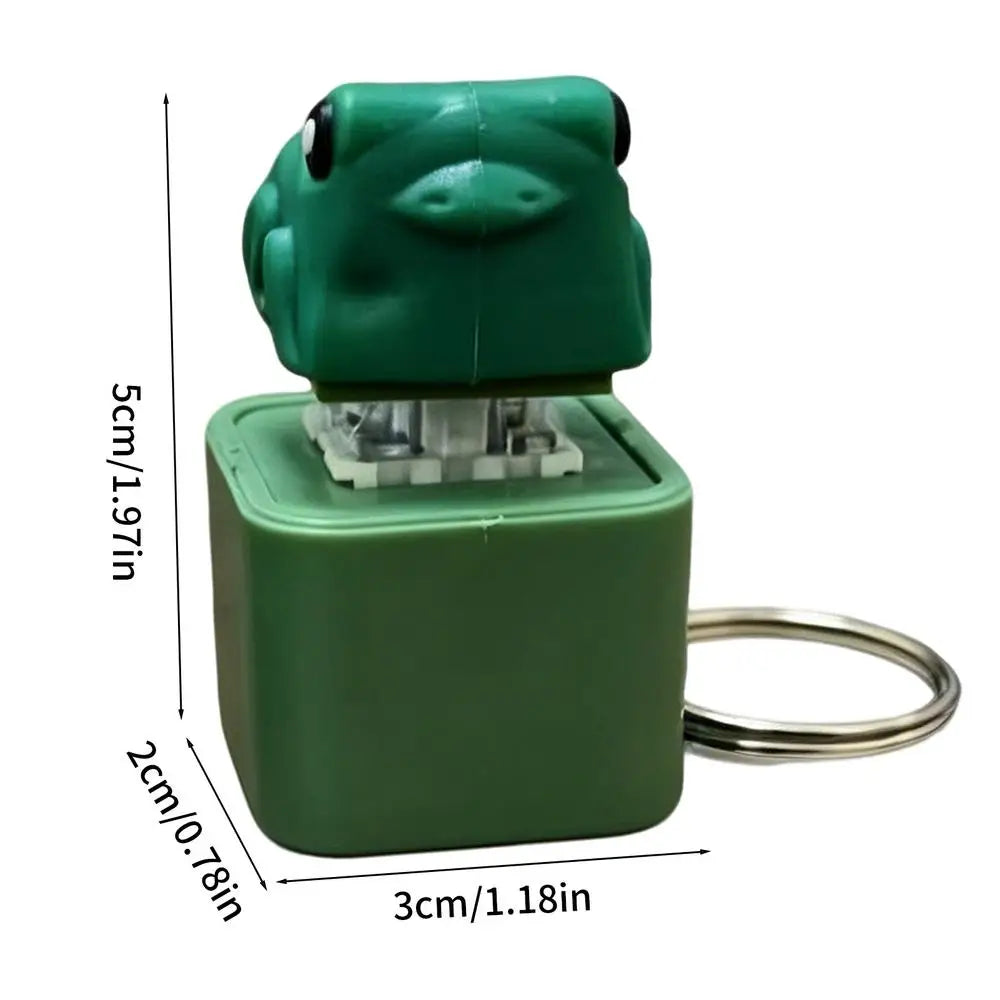 Purse Keychain Funny Novelty Squeaky Keyring Button Fidget Toy For Women Men Kid Adults Wife Girlfriend Indoor Outdoor Traveling Zpaxo Green China Mainland