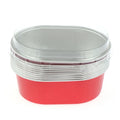 Tin Foil Aluminum Pudding Cup Lid Square Disposable Mini Mousse