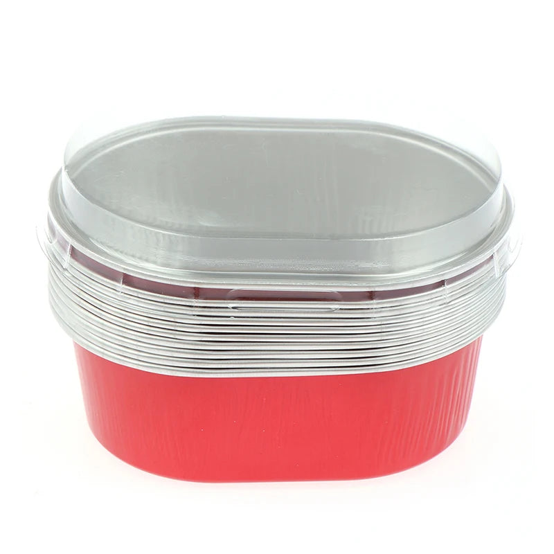 Tin Foil Aluminum Pudding Cup Lid Square Disposable Mini Mousse