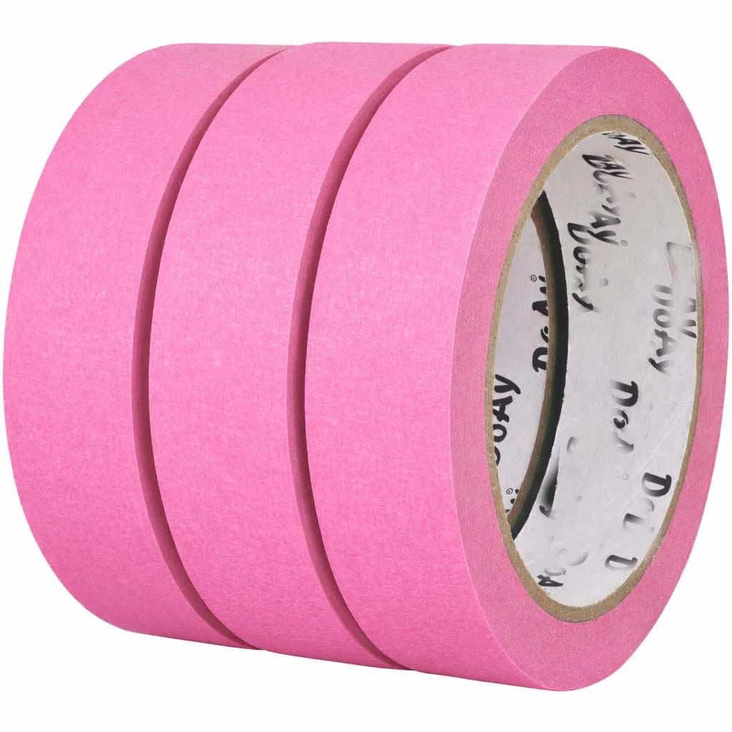 2-Roll Pink Painters Masking Tape 13mm – DIY, Art & Car Painters Masking Tape Zpaxo