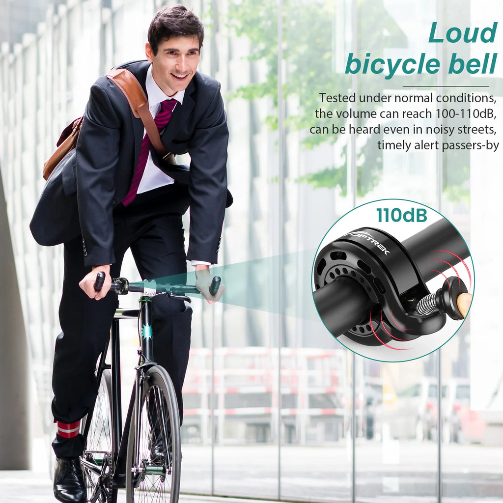 New Bicycle Bell Stainless Steel MTB Bike Horn Crisp Sound Handlebar Mount Safety Cycling Accessories Safety Horn outdoors Zpaxo