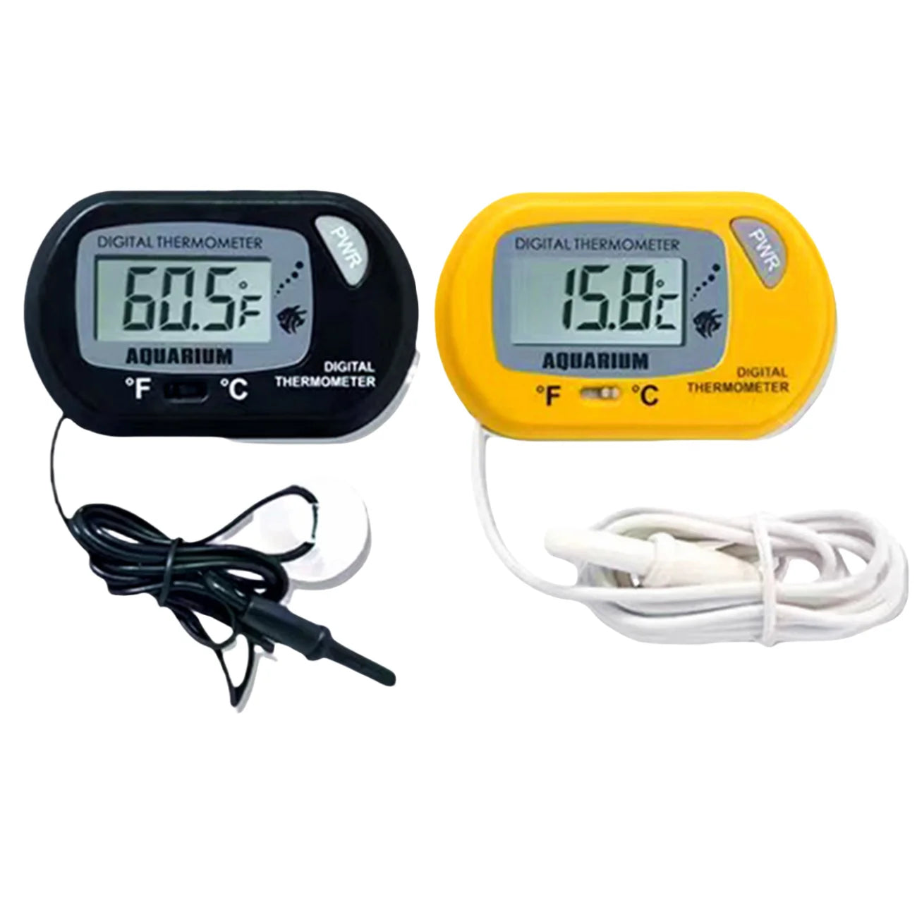 Digital Aquarium Thermometer Probe Suction Cup Fish Tank Water