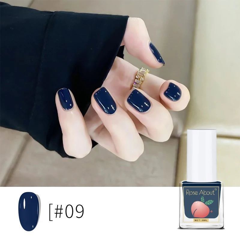 Water-based Peel-off Nail Polish No UV Lamp Needed Long-lasting