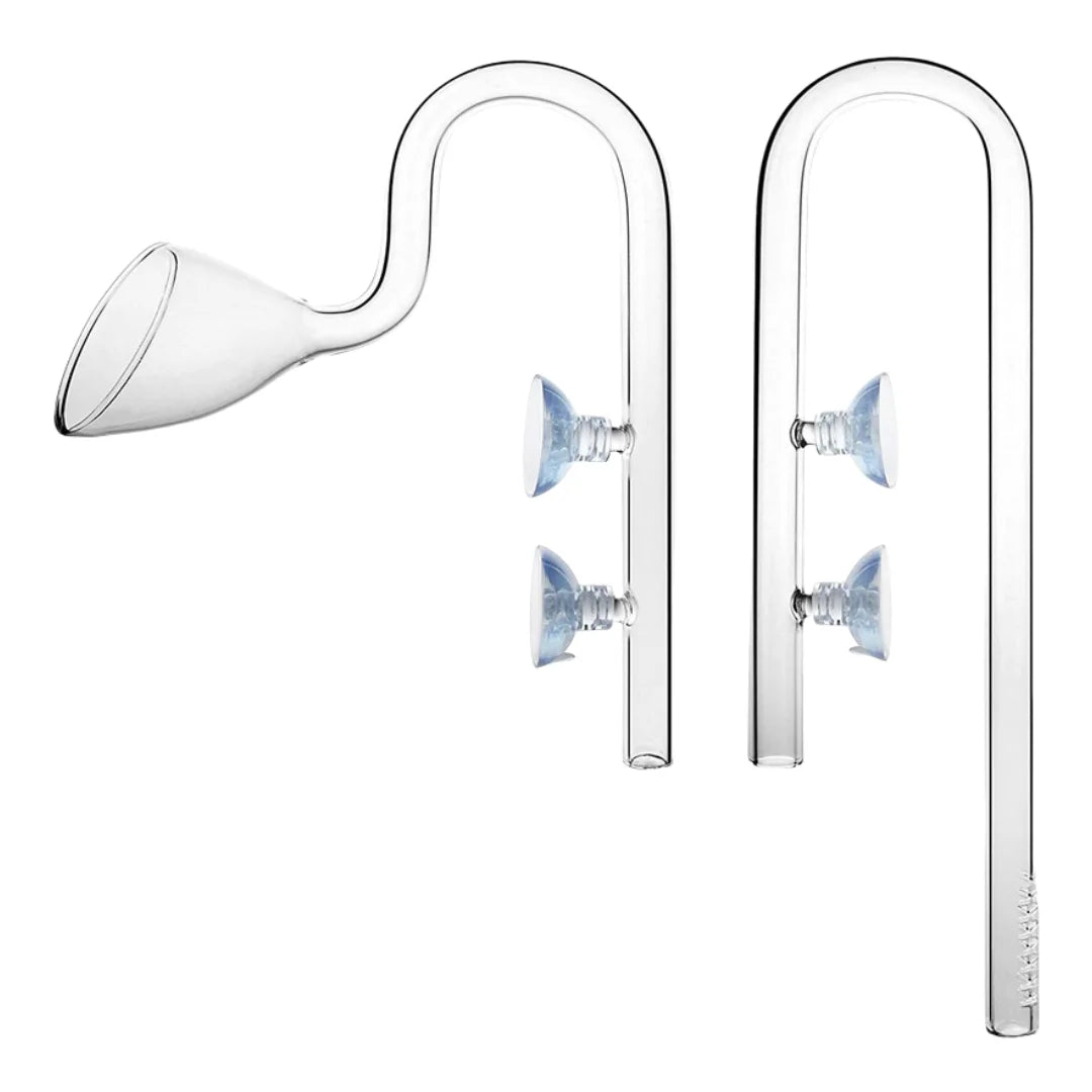 Borosilicate Glass Lily Pipe Inflow Outflow Fish Tank Water Surface