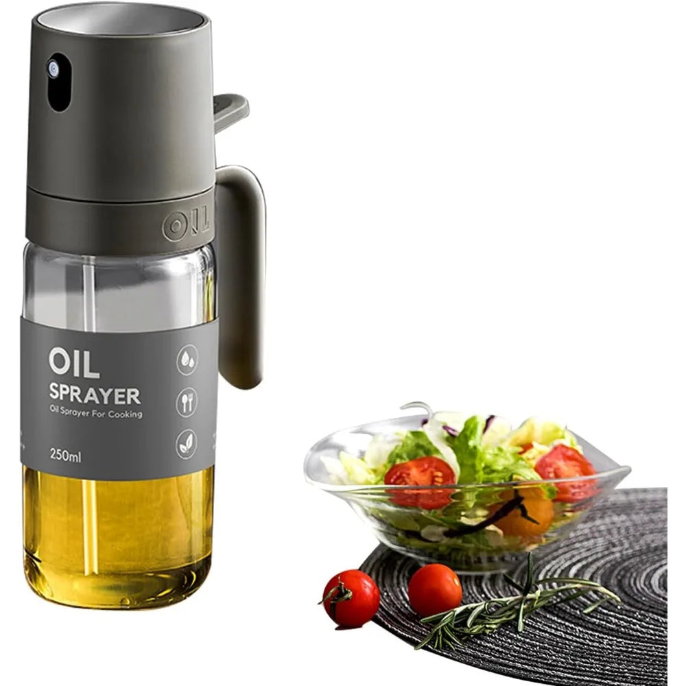 Oil Sprayer Kitchen Tools Cooking Borosilicate Glass Spray Bottle BBQ Zpaxo Dark Grey