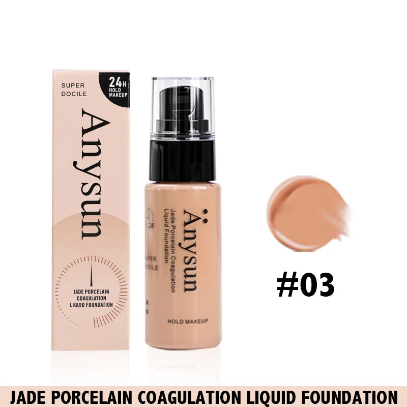 Long-lasting Concealer Liquid Foundation Waterproof Sweatproof Easy