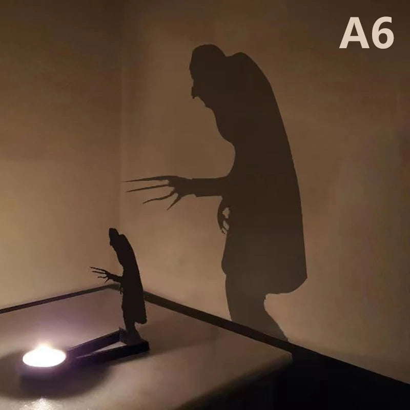 Nosferatu Candle Holder Nosferatu Candle Shadow Tealight Shadow Caster Halloween Horror Candle Holder Decor Party Horror Decor Zpaxo A6