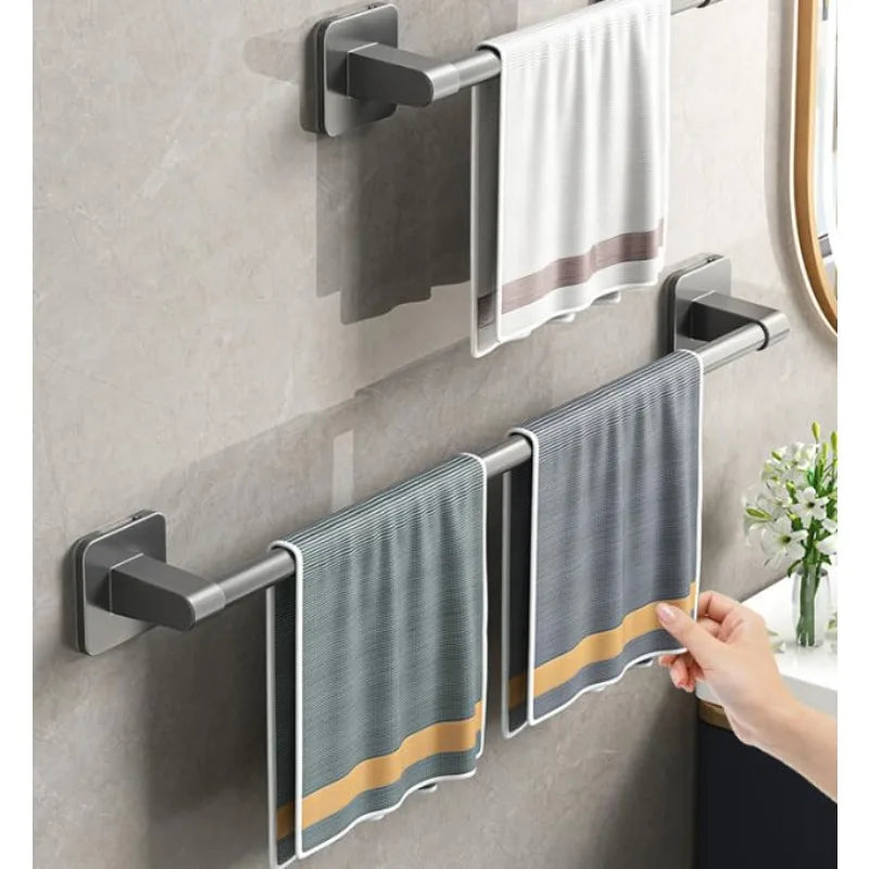 Wall Mounted Shower Caddie4 Shelves for Bathroom Without Drill Bathroom Shelf Horizontal Towel Rack Kitchen Bathroom Accessories Zpaxo