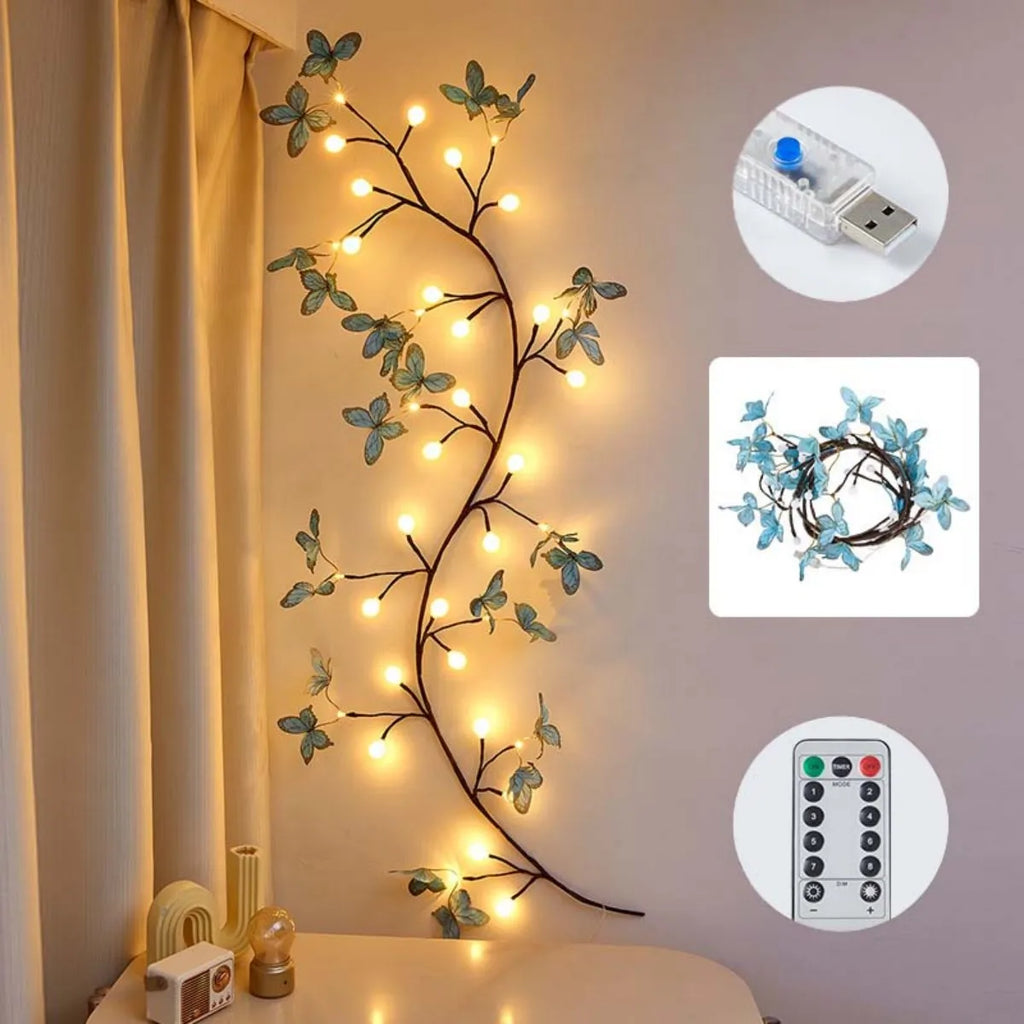LED Butterfly Tree Vine Lamp Flexible Shape Strip Indoor Wall Zpaxo