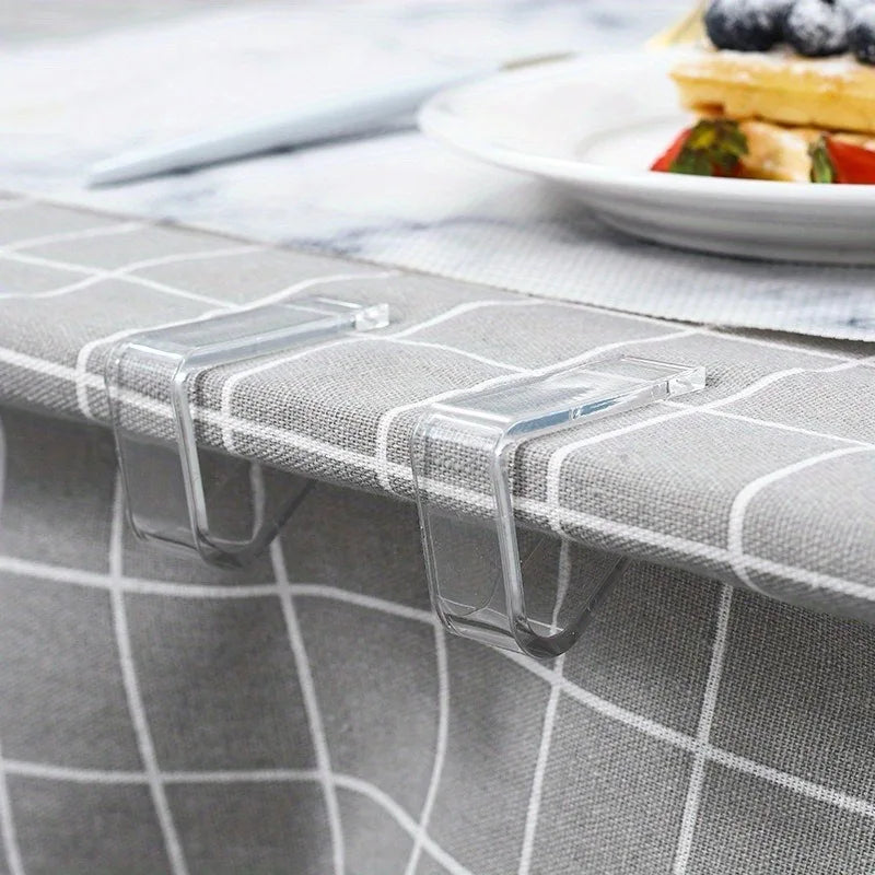 Tablecloth Fixing Clip Transparent Clips Anti-slip&anti-wrinkle