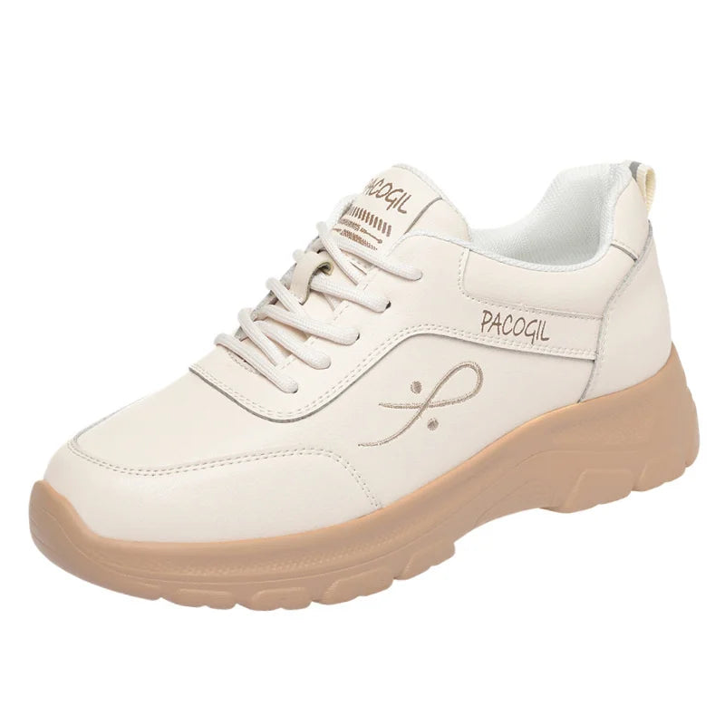 Thick-soled Casual Sneakers Women Spring Autumn Middle-aged Women's Zpaxo