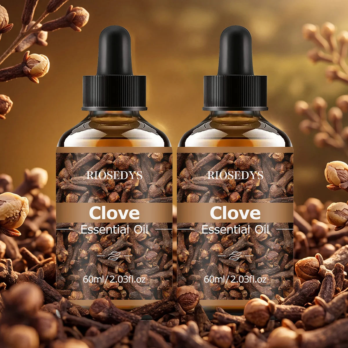 60ml CLOVE essential oil has deep nourishing moisturizing effects, making it suitable for massage, skin care, and hydration. Zpaxo