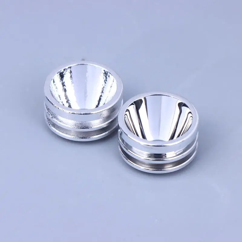 1Pc Metal S5 20mm Smooth Reflector Flashlight Reflective Cup Reflector Bow Smooth Orange Peel LED Hole 7mm Zpaxo