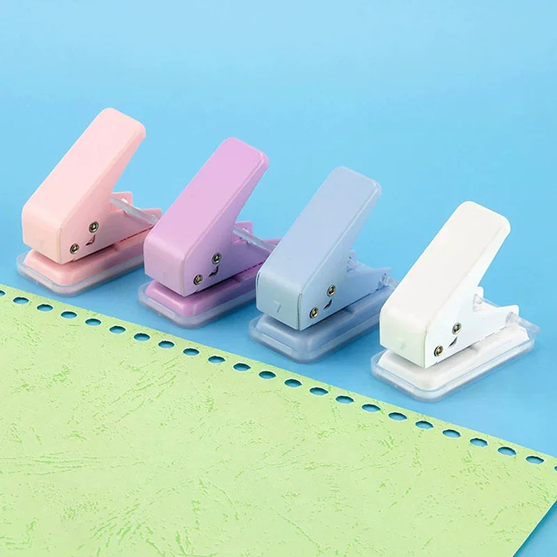 Mini Hole Punch 1 Hole Cute Paper Punch Portable Round Hole Puncher Paper Cutter Kawaii Office School Supplies Stationery Items Zpaxo