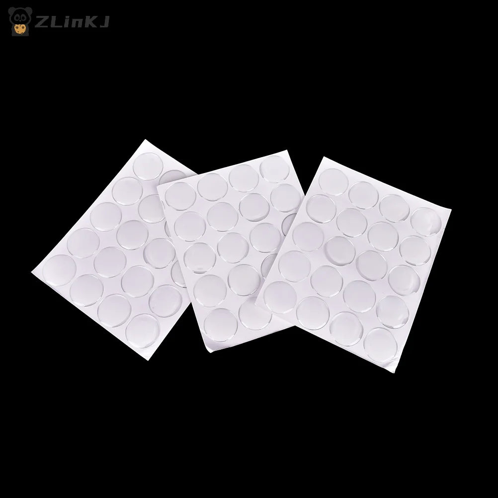 ▶100PCS 1" Round 3D Crystal Clear Epoxy Adhesive Circles Dome Sticker Bottle Cap DIY Jewelry Making Accessories Zpaxo