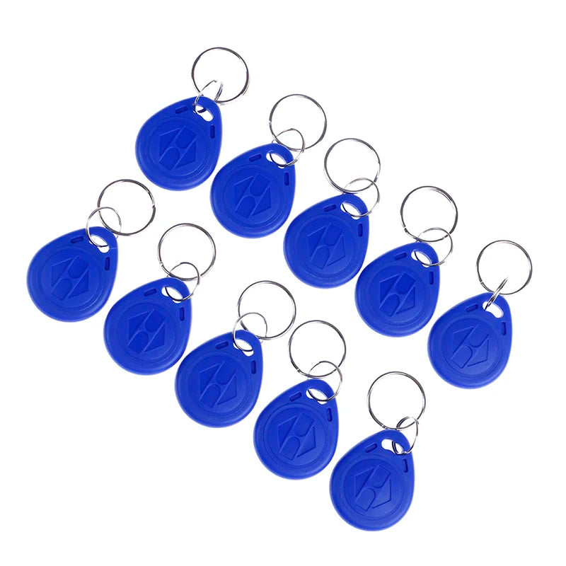 ▶10Pcs 64 Bits TK4100 RFID Key Chain Keychains 125KHZ RFID Proximity ID Card Token Tags Key Fobs NFC Zpaxo