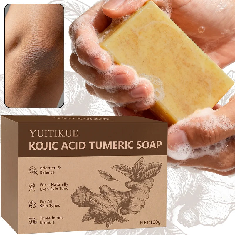 Turmeric Kojic Acid Cleansing Bar – Brighten & Deep Cleanse Cleansing Bar Soap Zpaxo