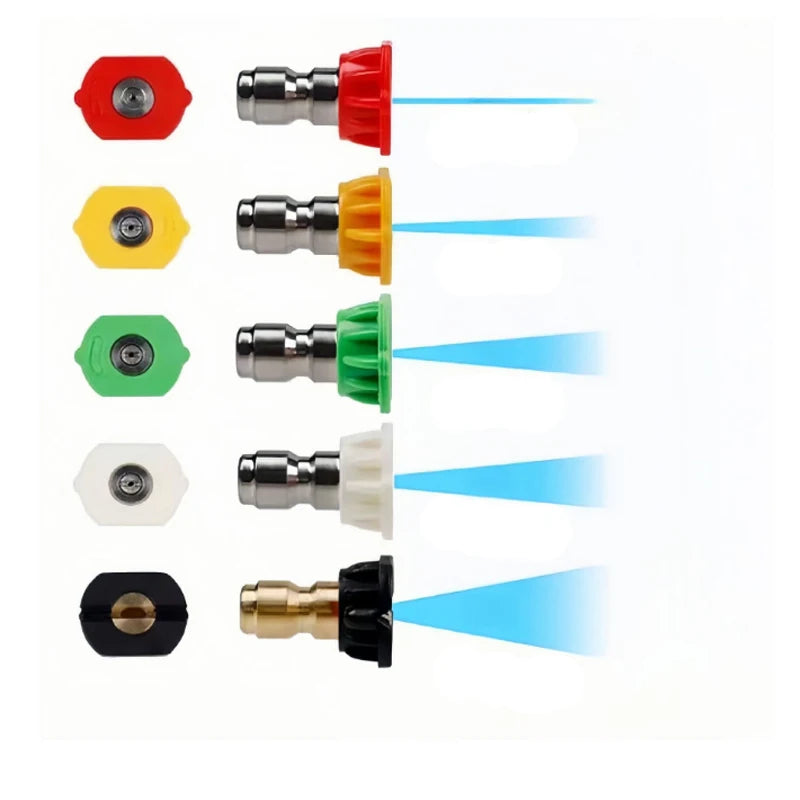 1 Quick Connect Garden Pressure Washer Spray Nozzle 0 15 25 40 Degree