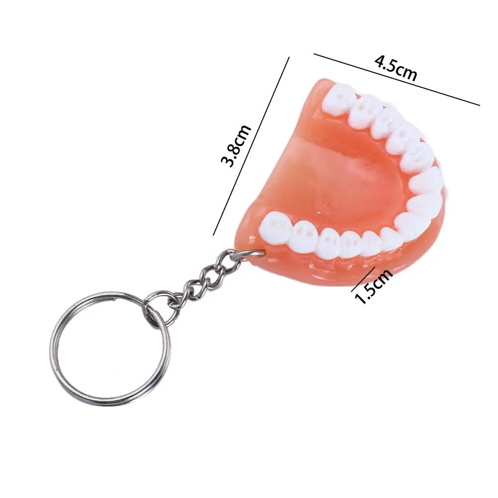 Dental Decoration Simulation Teeth Shape Resin Tooth Key Chain Zpaxo