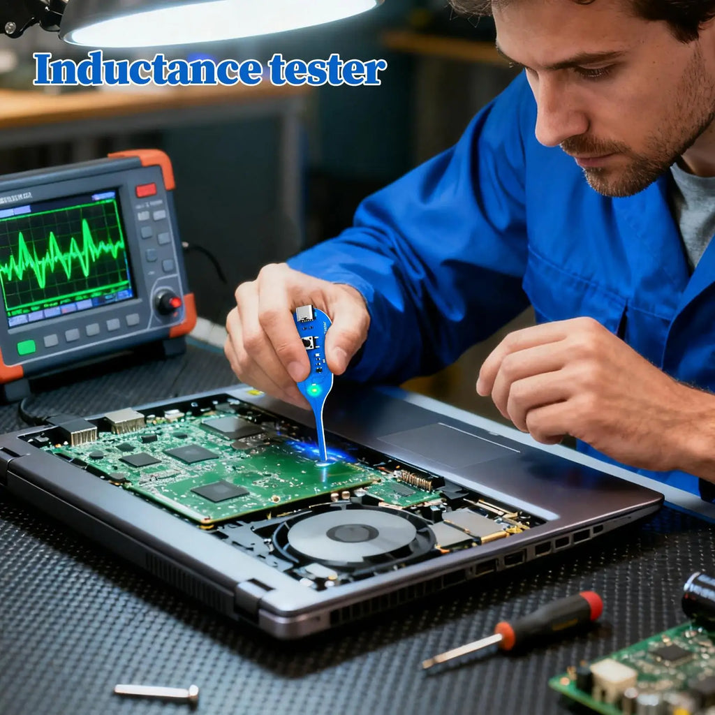 Motherboard Tester Tool Motherboard Coil Repair Detector Computer Inductance Diagnostic for Computer Appliance PC Laptop Phone Zpaxo