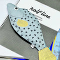Fish Shape Novelty Pencil Case Pen Bag Coin Purse Funny Pouch Zpaxo Default Title
