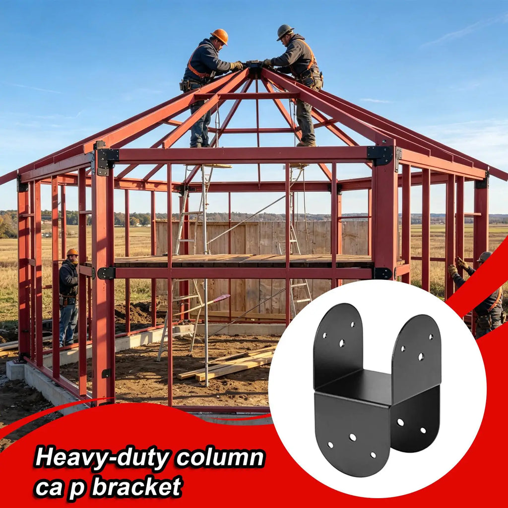 Post Tie Bracket 4 Thick Metal Stand Beam 4x4 Inch Wood Gazebo Patio Zpaxo