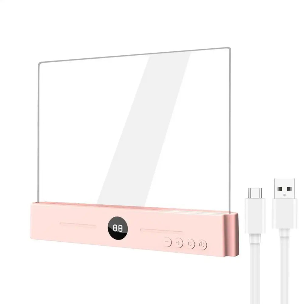 Rechargeable Book Light Reading Bed Dimmable LED Panel Lamp Eye