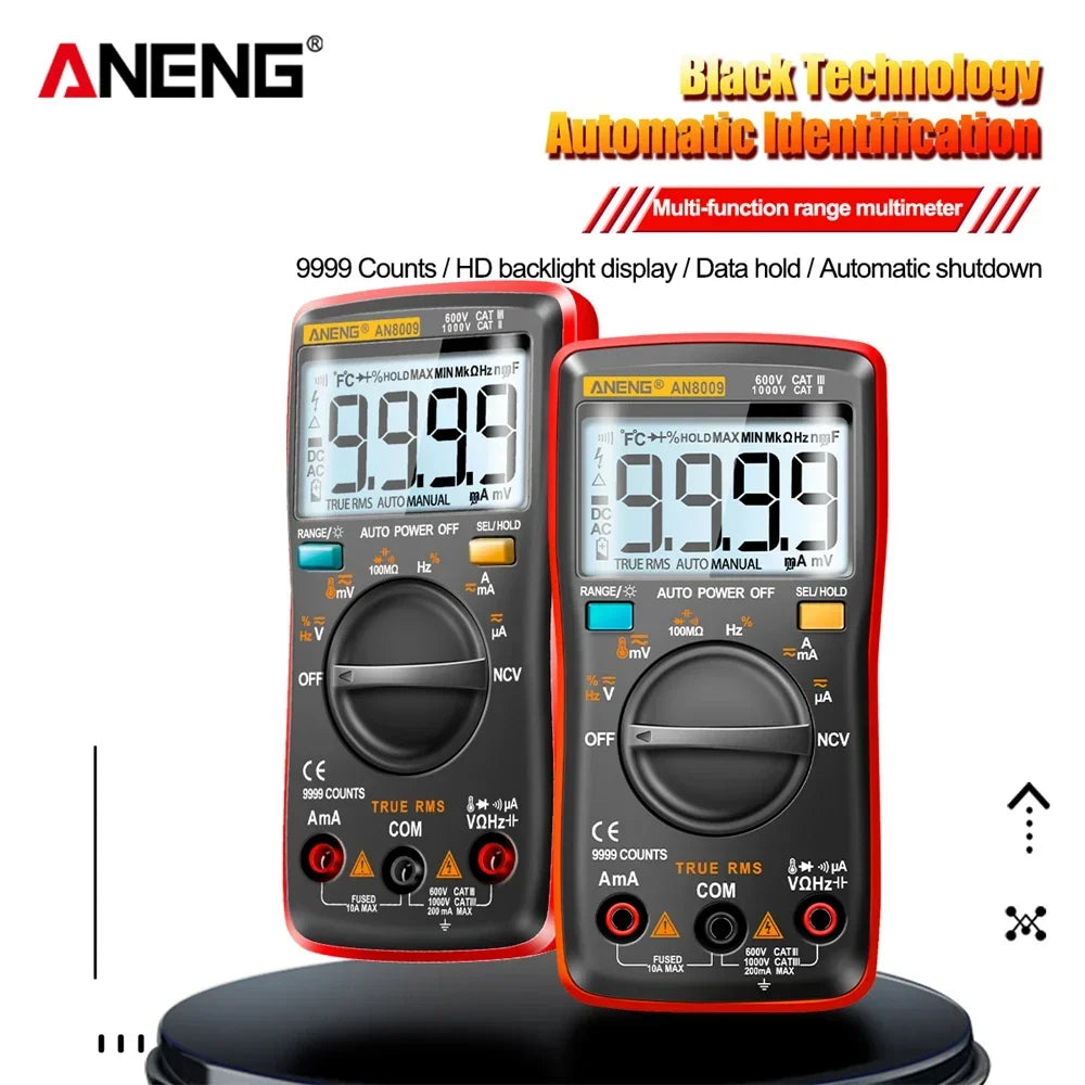 ANENG AN8009 Electrical Capacitance Meter Temp Diode Transistor