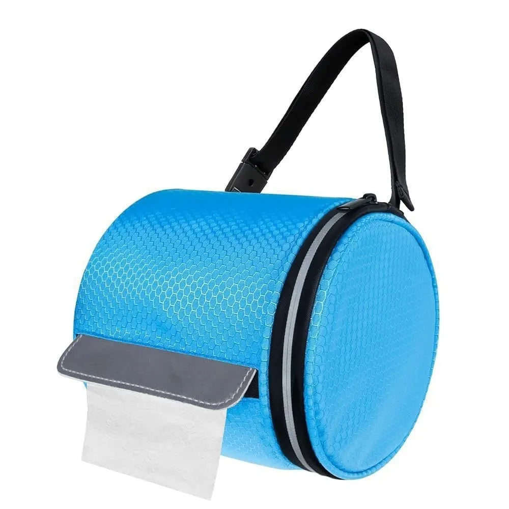 Waterproof Toilet Paper Cover Smooth Zipper Portable Bag Foldable Zpaxo Style E