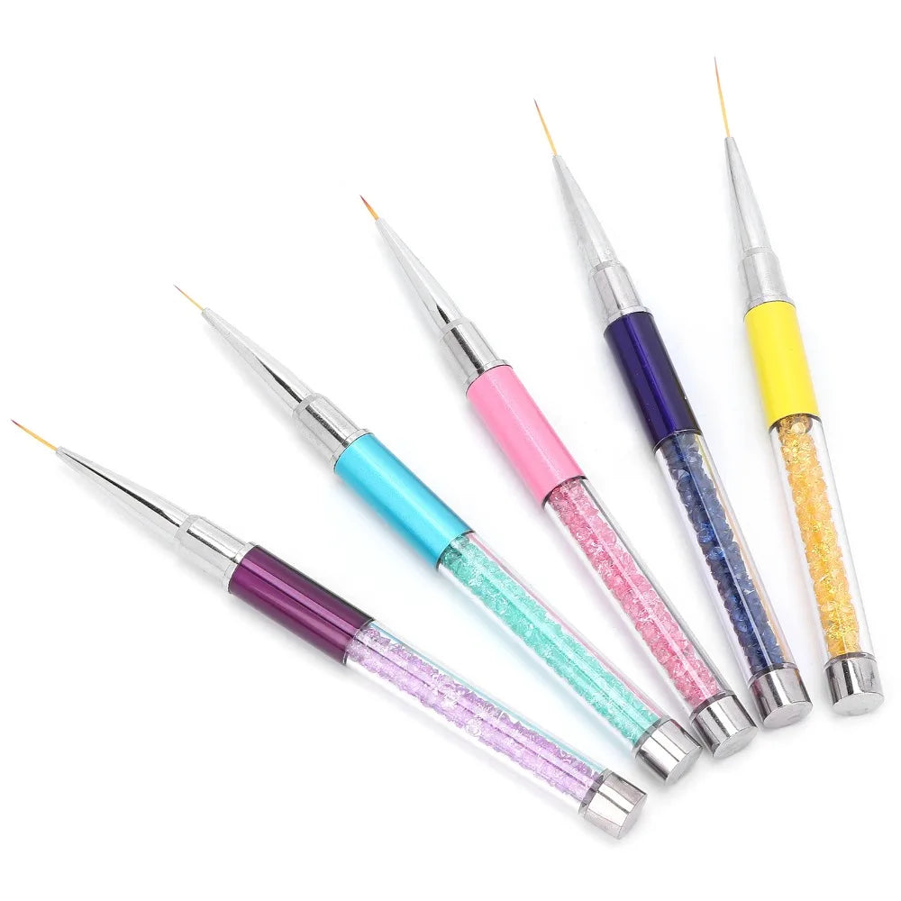 Ultra Fine Tip Nail Art Liner Brushes Precision Detailing Durable Zpaxo