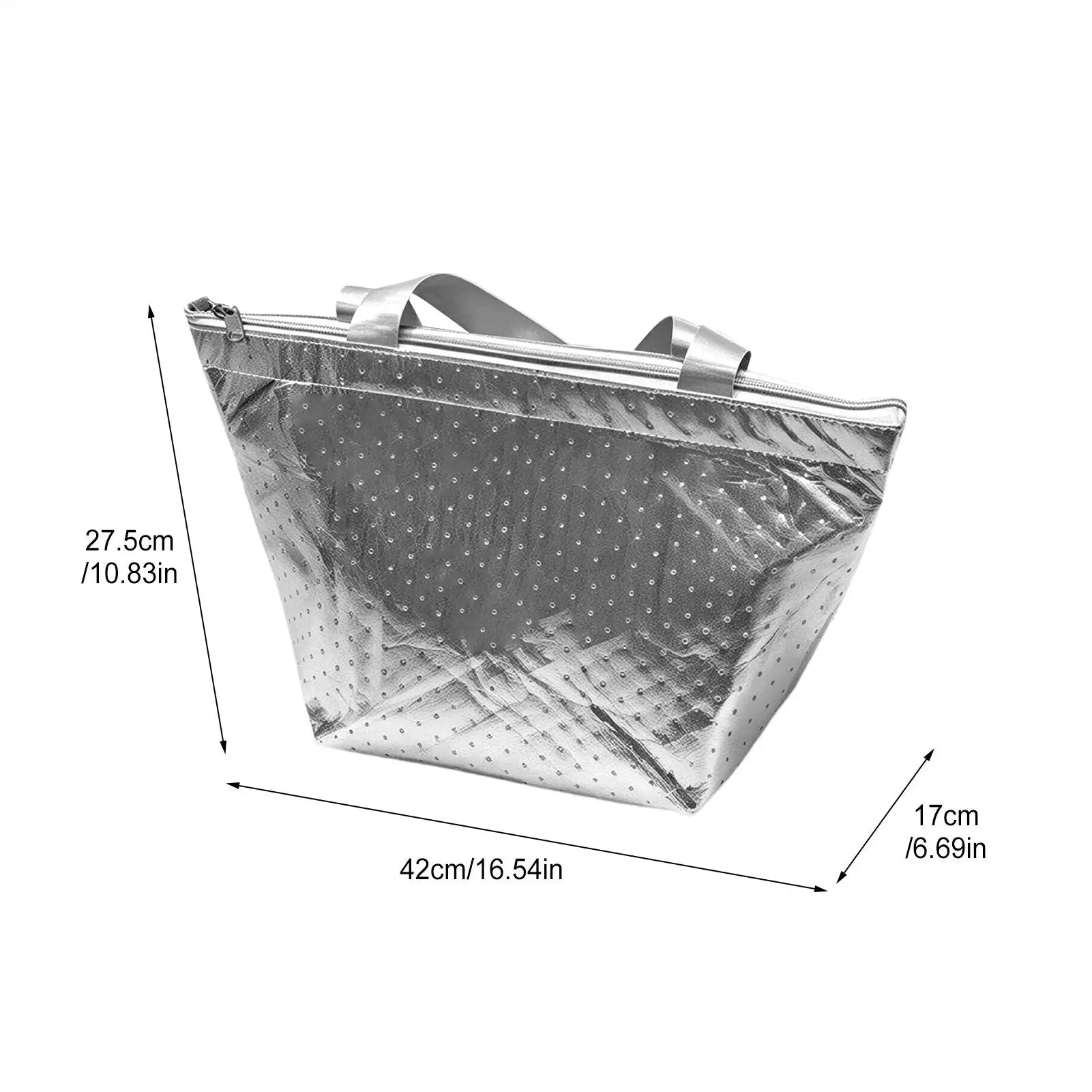 Insulated Bag Reusable Portable Waterproof Aluminum Foil Picnic