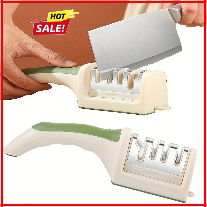 4-Stage Knife Sharpener – Tungsten Steel & Ceramic Stones Knife Sharpener Zpaxo