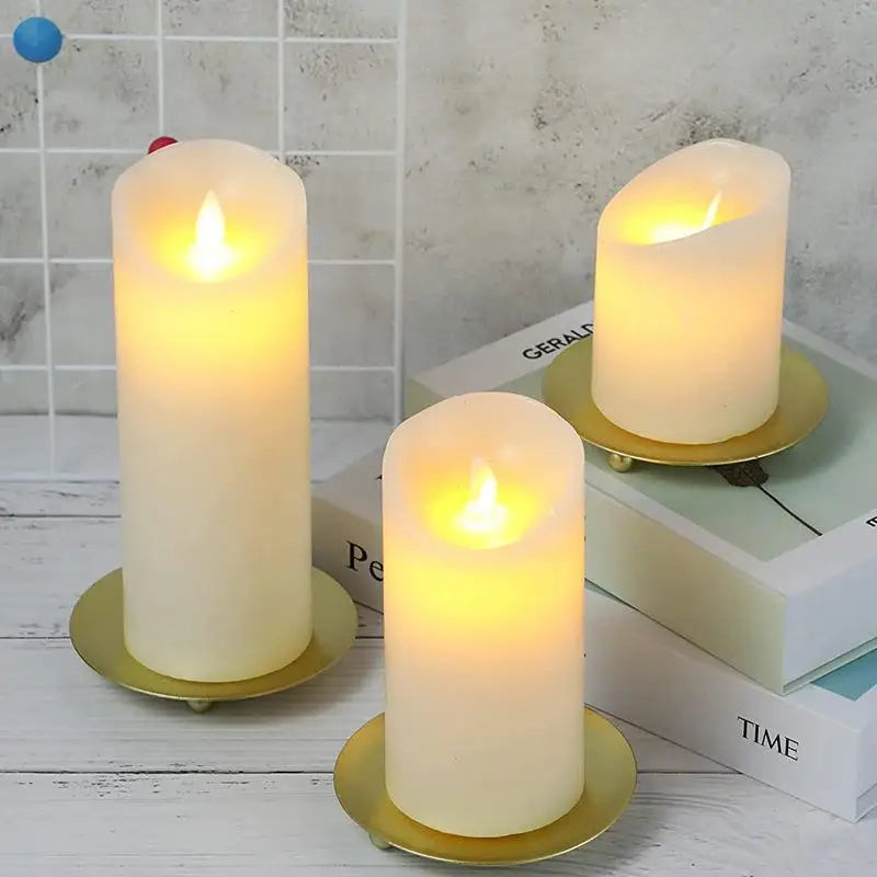 Iron Candle Holder Base Modern Geometric Metal Candle Rack for Minimalist Living Dining Room Decoration Zpaxo