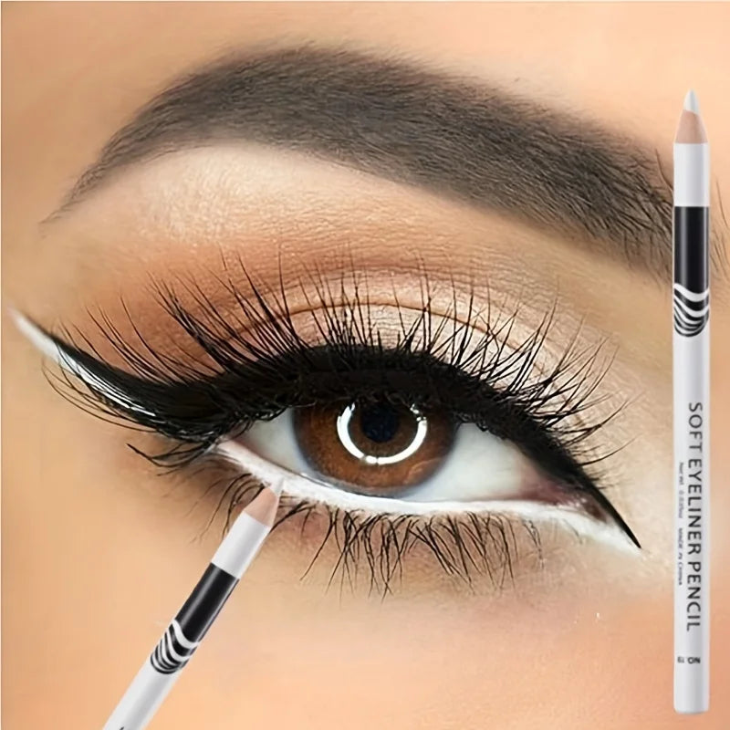 3PCS Waterproof White Eyeliner. Long Lasting, Smooth, Easy Wear. Eyes Brightener. Ideal for Music Festivals Zpaxo