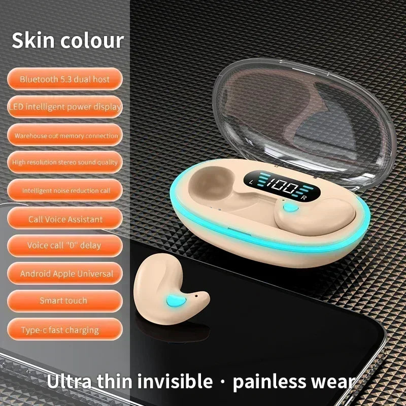 2026New X55 Wireless Earphones Headphones Noise Reduction Sport Game Zpaxo Khaki