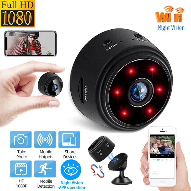 A9 Mini IP Camera Mobile 1080P HD WiFi Surveillance Cameras Sensor Camcorder Web Video Smart Home Safety Wireless Security Camer Zpaxo