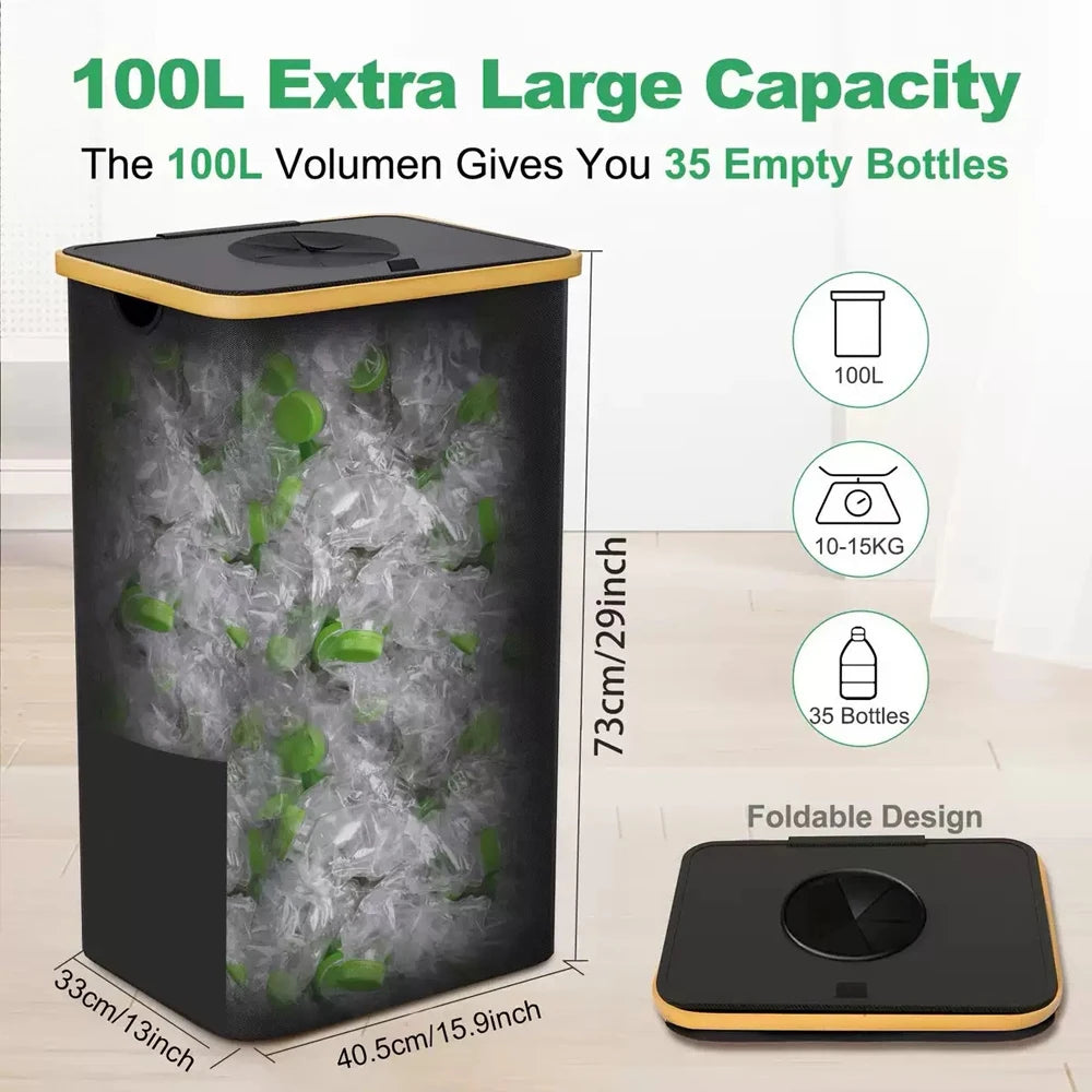 Foldable Large Storage Box with Inner Bag – 24L & 100L