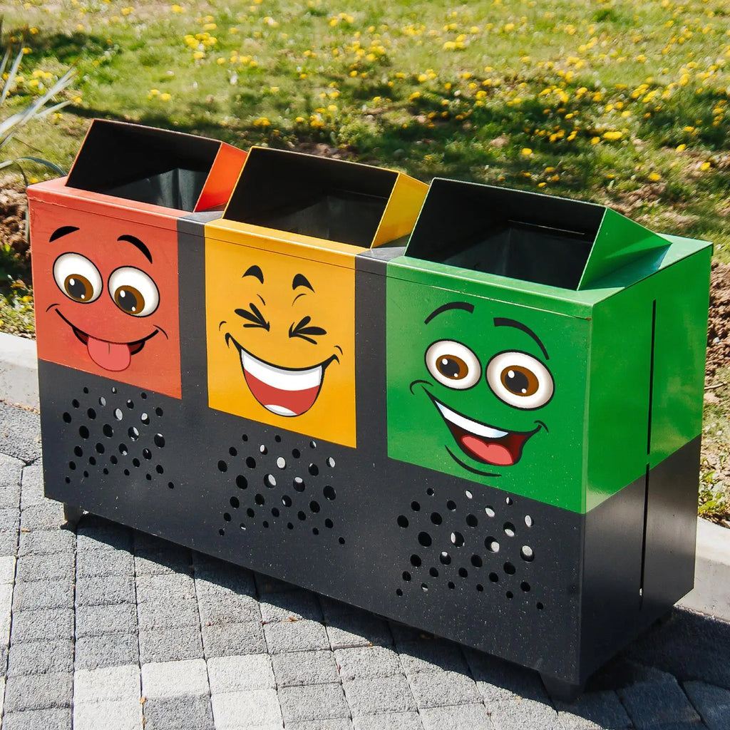 Funny Expression Garbage Can Stickers Cute Cartoon Toilet Lid Decals