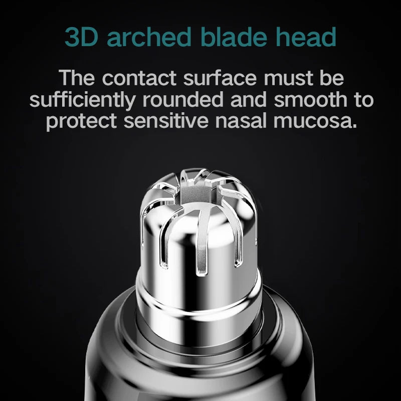Portable Mini Rechargeable Electric Nose Hair Trimmer Washable