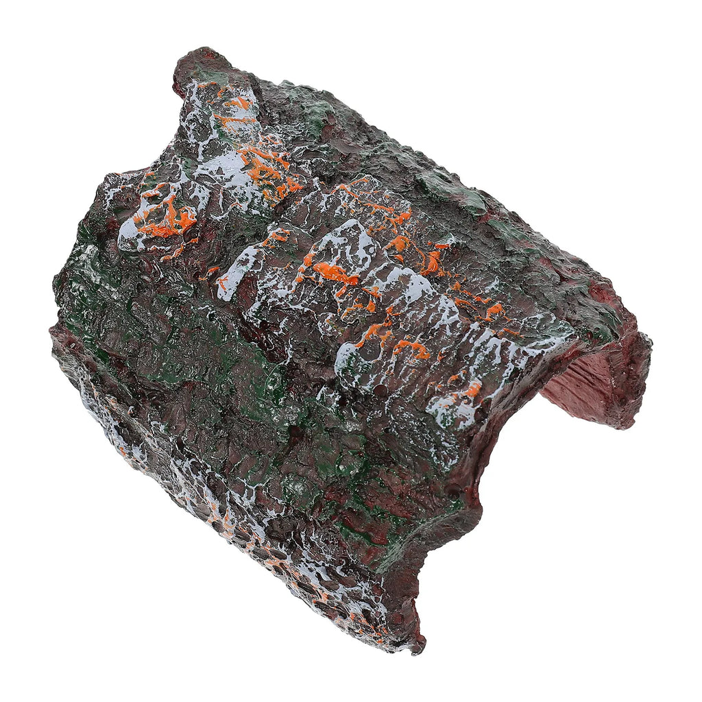 Eco Friendly Resin Reptile Hiding Place Lifelike Detail Cave Turtles