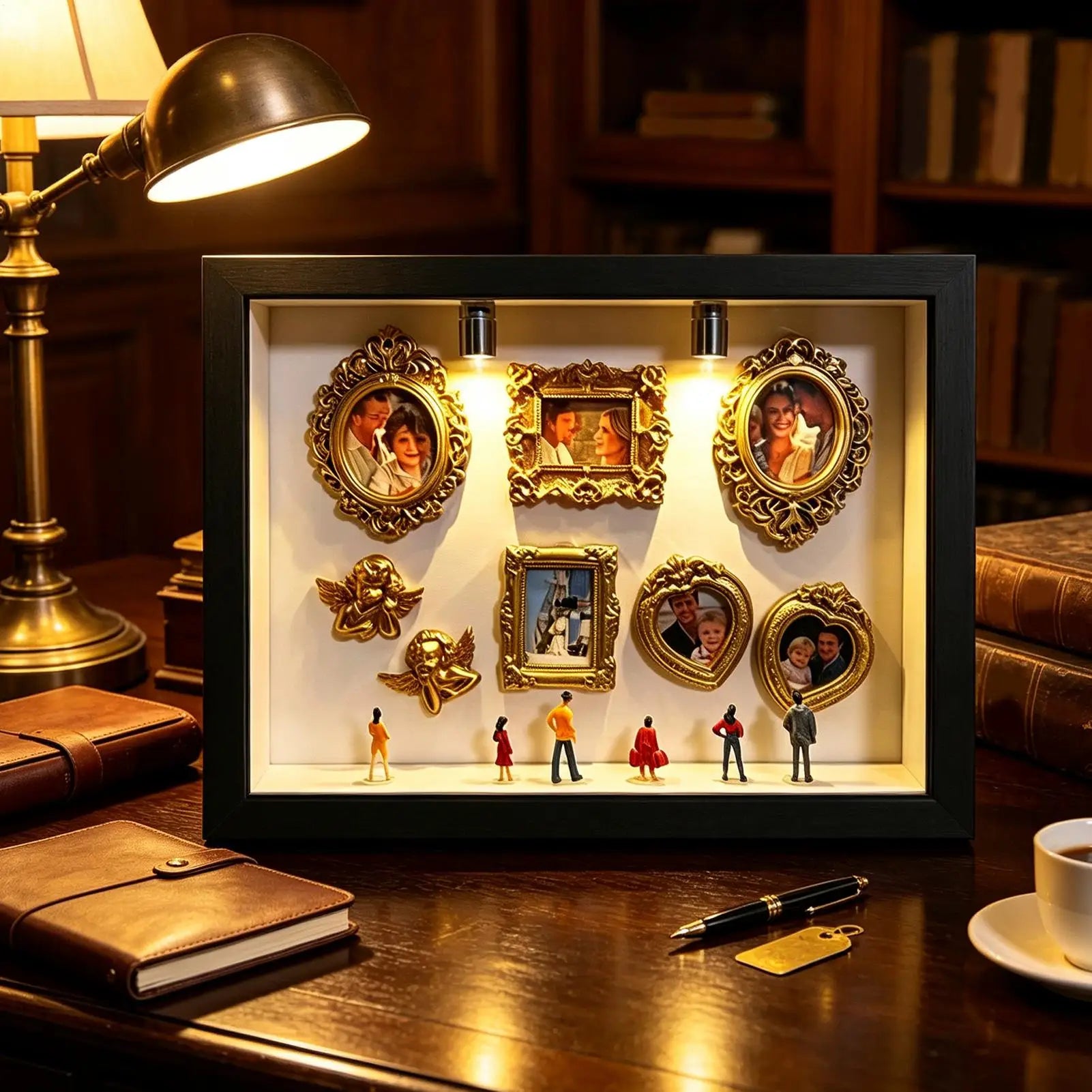 Museum Silhouette Box Handmade Desktop Decoration Miniature Photo