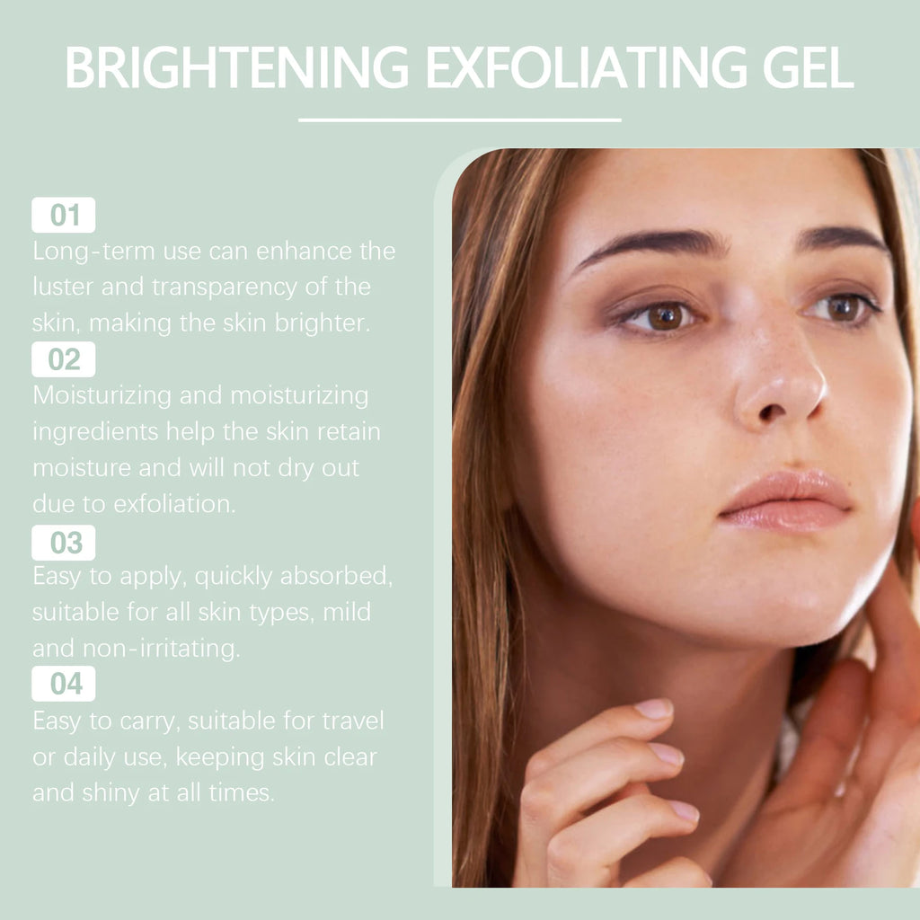 Exfoliating Peeling Gel Remove Dead Skin Dark Spot Deep Cleaning Purifying Brighten Tighten Pores Nourishing Repair Facial Scrub Zpaxo
