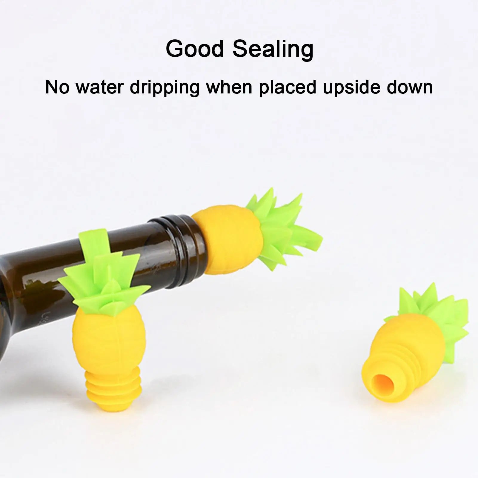 Wine Stopper Reusable Pineapple Shape Silicone Sealer Beverage
