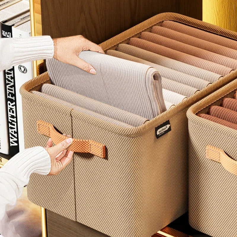 1/2/3PCS Collapsible Clothing Organizer Closet Clothes Pants Storage Organizer Closet Organizer Drawer Organizer Toy Storage Zpaxo