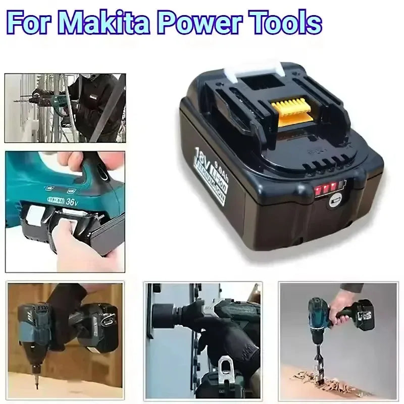 For Makita 18V Power Tools Rechargeable Battery 6AH-9AH Li-ion Battery FOR Makita BL1830 BL1830B BL1840 BL1840B BL1850 BL1850B Zpaxo