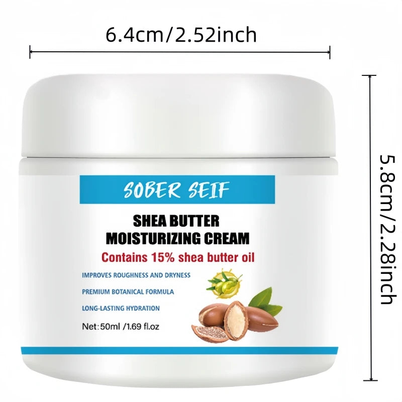 50ml Shea Butter Hyaluronic Acid Nourishing Face Cream Long Time Moisturizing Anti Dryness Smooth Skin Facial Care Zpaxo 1pcs