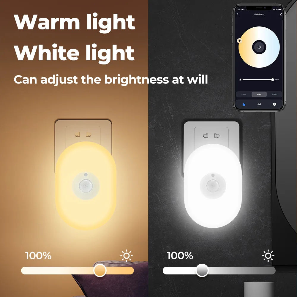 SHINEKNOT Smart RGB Mood Night Light – WiFi, App & Motion Sensor Smart Mood Night Light Zpaxo